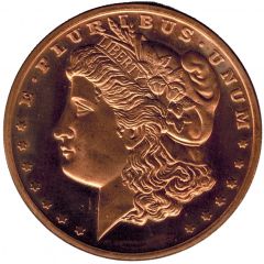 1 oz Copper Morgan Dollar