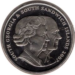 2 Pounds - Elizabeth II Diamond Wedding - Royal Engagement 1947