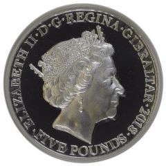 5 Pounds - Elizabeth II The Legend of Saint George - The Reward, Silver Piedfort