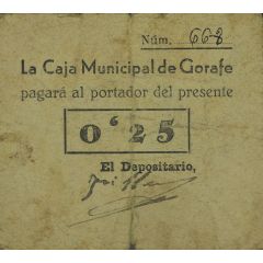 0.25 Pesetas Gorafe