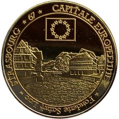 Jeton touristique - Fonderie Saint Luc - Alsace - Capitale européenne sans reflet sur l`eau