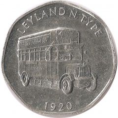 20 Pence - National Transport Token Leyland N Type 1920