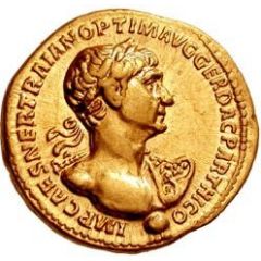 Aureus - Trajan P M TR P COS VI P P S P Q R PARTHIA CAPTA