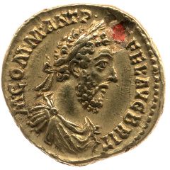 Aureus - Commodus P M TR P XI IMP VII COS V P P, Sol