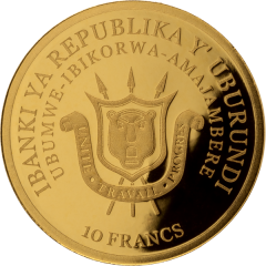 10 Francs Springbok, 1/100 oz