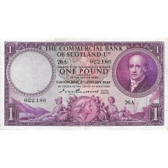 1 Pound Commercial Bank of Scotland