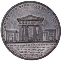 Medal - Victoria London & Birmingham Railway, white metal