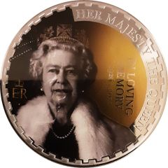 Medal - British Royalty Her Majesty The Queen In Loving Memory