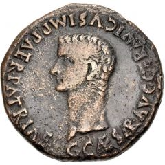 As - Caligula SCIPIONE ET MONTANO C C A II VIR