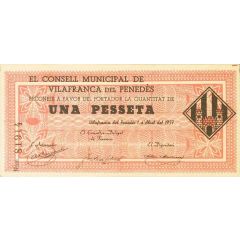 1 Peseta Vilafranca del Penedès
