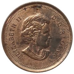 1 Cent - Elizabeth II 4th portrait, non-magnetic