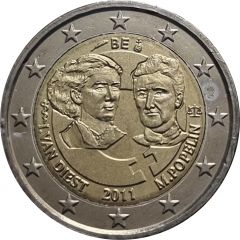 2 Euros - Albert II 100th Women`s Day
