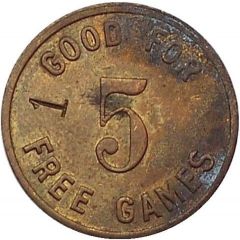 5 Free Games - Blue Bird Token countermarked