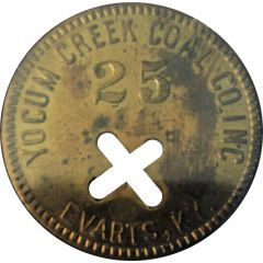25 Cents - Yocum Creek Coal Co