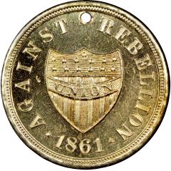 Civil War Dog Tag - Against Rebellion