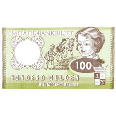 Play money - Imitatie-bankbiljet - 100 Gulden