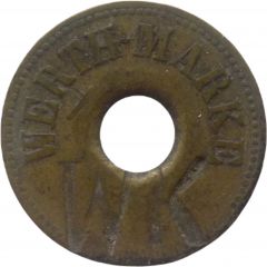15 Pfennig Werth-Marke, Countermarked `WK`