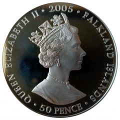 50 Pence - Elizabeth II Churchill - Statesman
