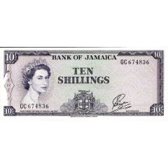 10 Shillings - Elizabeth II English motto below arms