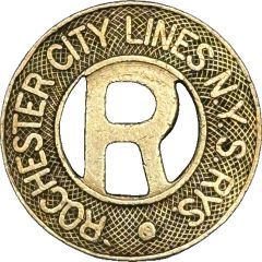 1 Cash Fare - Rochester Lines N.Y.S. Rys. Rochester, New York