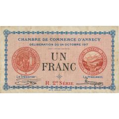 1 Franc - Chambre de Commerce d`Annecy [74]