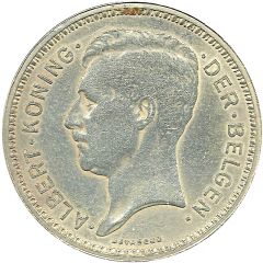 20 Francs - Albert I Dutch text