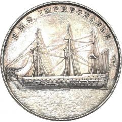Prize medal - HMS Howe as training ship HMS Impregnable