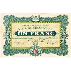 1 Franc - Ville de Strasbourg 67