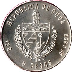 5 Pesos Cuban Crocodile