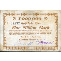 1 000 000 Mark Klöckner-Werke
