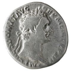 Denarius - Domitian IMP XXII COS XVI CENS P P P, Minerva