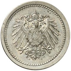 10 Pfennig - Wilhelm II type 2 - small shield - Pattern