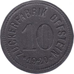 10 Pfennig - Offstein Zuckerfabrik
