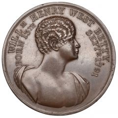 Medal - George III William Betty, J. Westwood, bronze