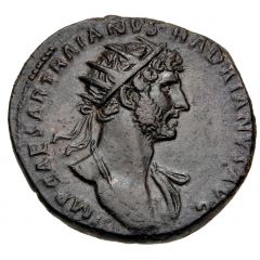 Dupondius - Hadrian PONT MAX TR POT COS II CONCORDIA S C, Concordia and Spes