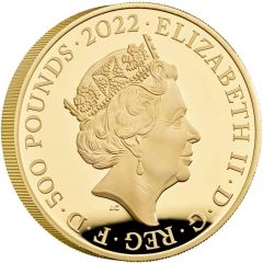 500 Pounds - Elizabeth II Henry VII, Gold Proof