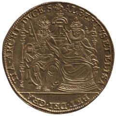2 Sovereigns - Albert and Isabella Piedfort of triple weight