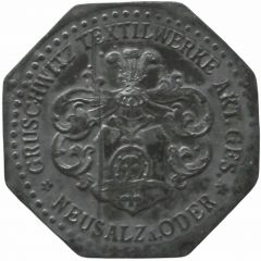 5 Pfennig - Neusalz a. Oder Gruschwitz Textilwerke Akt. Ges.