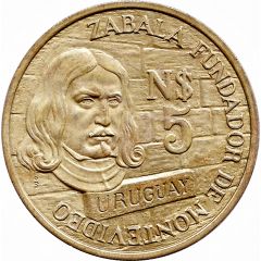 5 Nuevos Pesos Founding of Montevideo