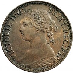 1 Farthing - Victoria 2nd portrait, 2nd type