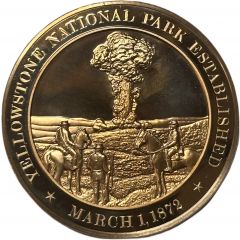 Medal - History of the United States Yellowstone National Park Established