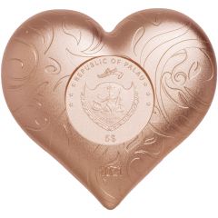 5 Dollars Rosy Heart