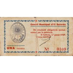 1 Peseta El Soleràs