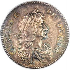 1/2 Crown - Charles II 3rd bust