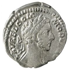 Denarius - Commodus TR P V IMP IIII COS II P P, Fortuna
