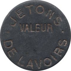 Jeton de lavoir uniface