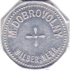 10 Cents - M. Dobrovolny Wilber, Nebraska
