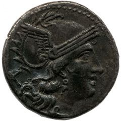 Denarius Aelia: Caius Aelius, X/C. AL ROMA