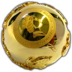 2 Dollars - Elizabeth II Golden Diamond Globe