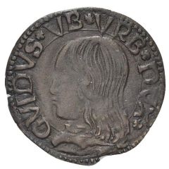Quattrino - Guidobaldo I of Montefeltro Short bust
